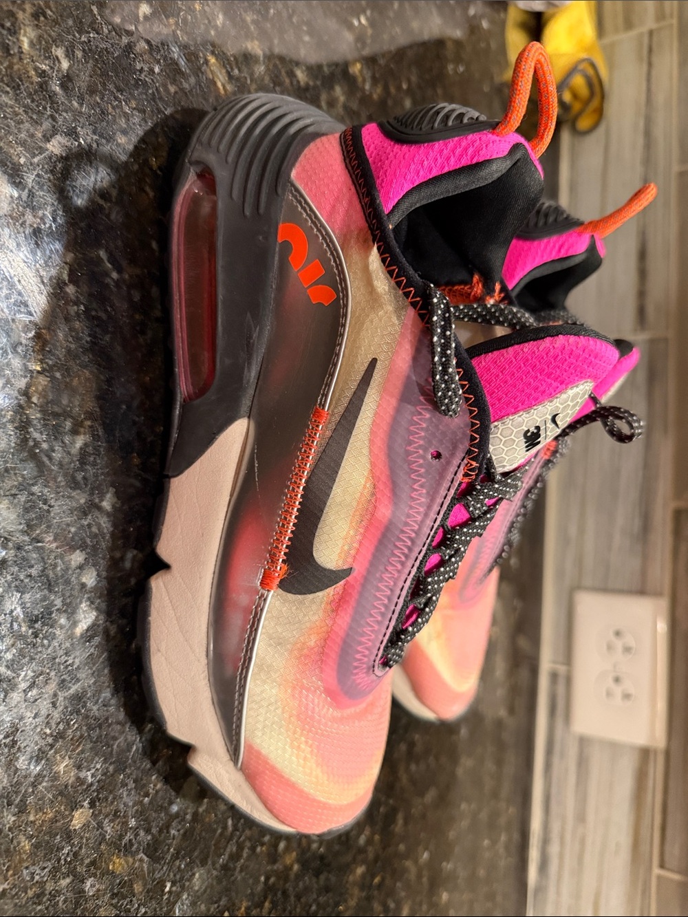 Nike Gradient Pink and Orange Athletic Sneakers